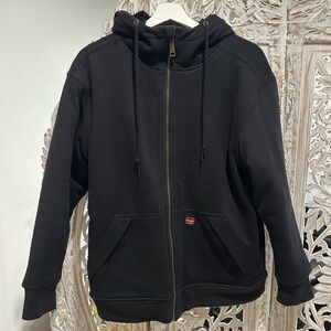 Wrangler Black High Pile Fleece Hoodie